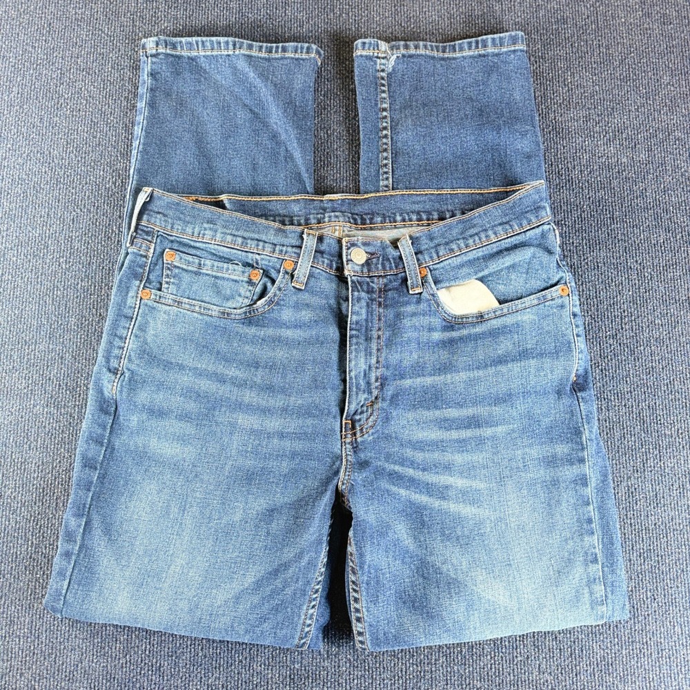 Levis 514 Straight Fit Mens Jeans Blue Medium Wash Denim W34 L30 00514-1205